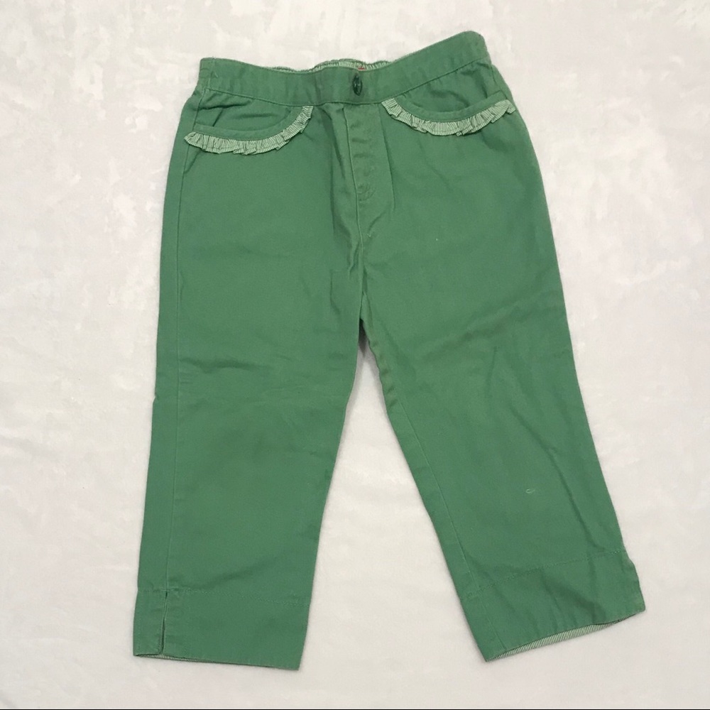 NWOT Kids Faded Glory Girls Green Denim Jeans Pants Size 7